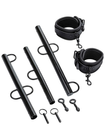 California Exotics Nocturnal Collection Spreader Bar with Cuffs - Spreaders and Hangers