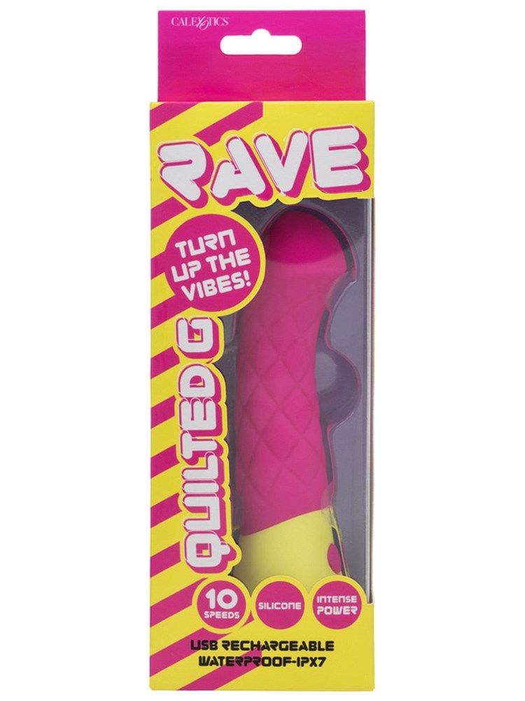 California Exotics Rave Quilted G Spot Vibrator with 10 Speed Settings - - G-Spot Vibrators