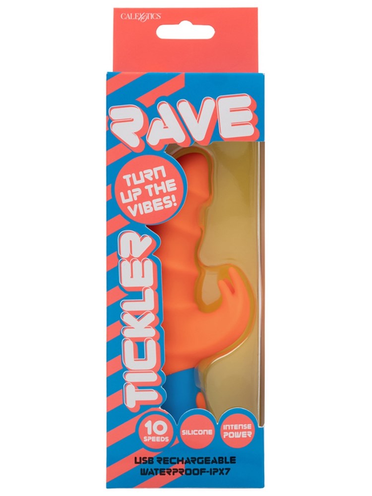 California Exotics Rave Tickler Rabbit Vibrator with Dual Stimulation - Rabbit Vibrators
