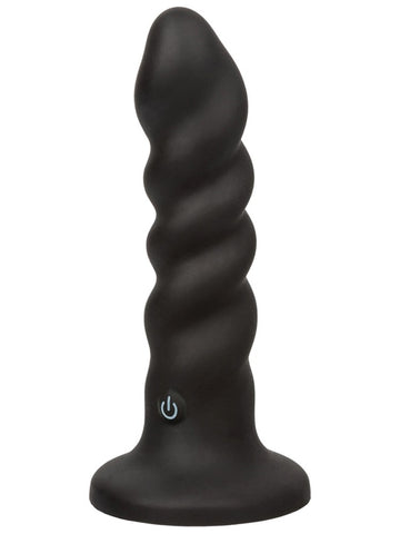 California Exotics Onyxxx Rechargeable Rippled Anal Probe Vibrator - Butt Plugs