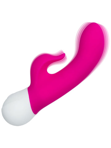 California Exotics Basic Essentials Dual Pleaser Rabbit Vibrator - Rabbit Vibrators