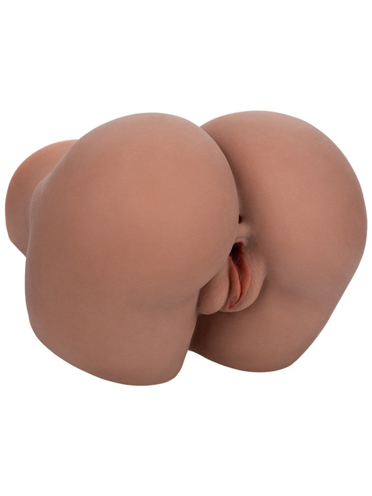 California Exotics Stroke It Vibrating Twerking BBL Stroker Masturbator - Brown - Realistic Butts And Vaginas