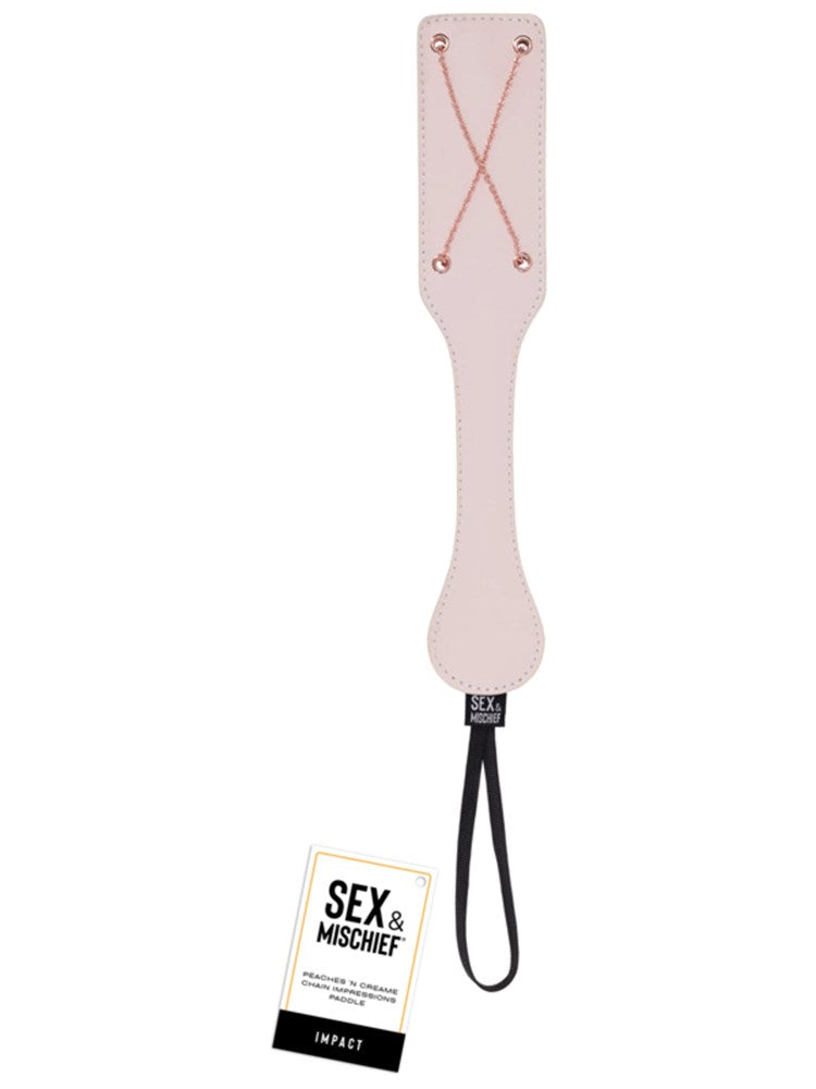 Sportsheets Sex and Mischief Peaches n CreaMe Chain Impressions Paddle - Paddles And Slappers