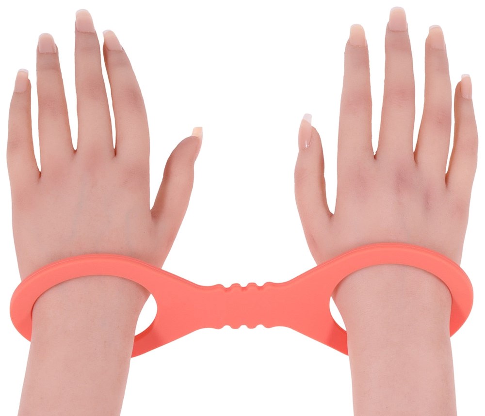 Sportsheets Sex and Mischief Peaches n CreaMe BDSM Silicone Cuffs Peach Restraint - Cuffs And Restraints