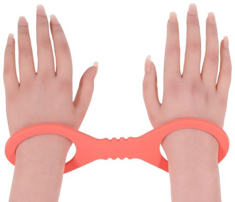 Sportsheets Sex and Mischief Peaches n CreaMe BDSM Silicone Cuffs Peach Restraint - Cuffs And Restraints