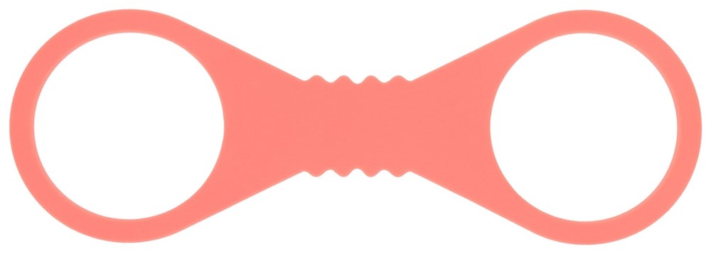 Sportsheets Sex and Mischief Peaches n CreaMe BDSM Silicone Cuffs Peach Restraint - Cuffs And Restraints