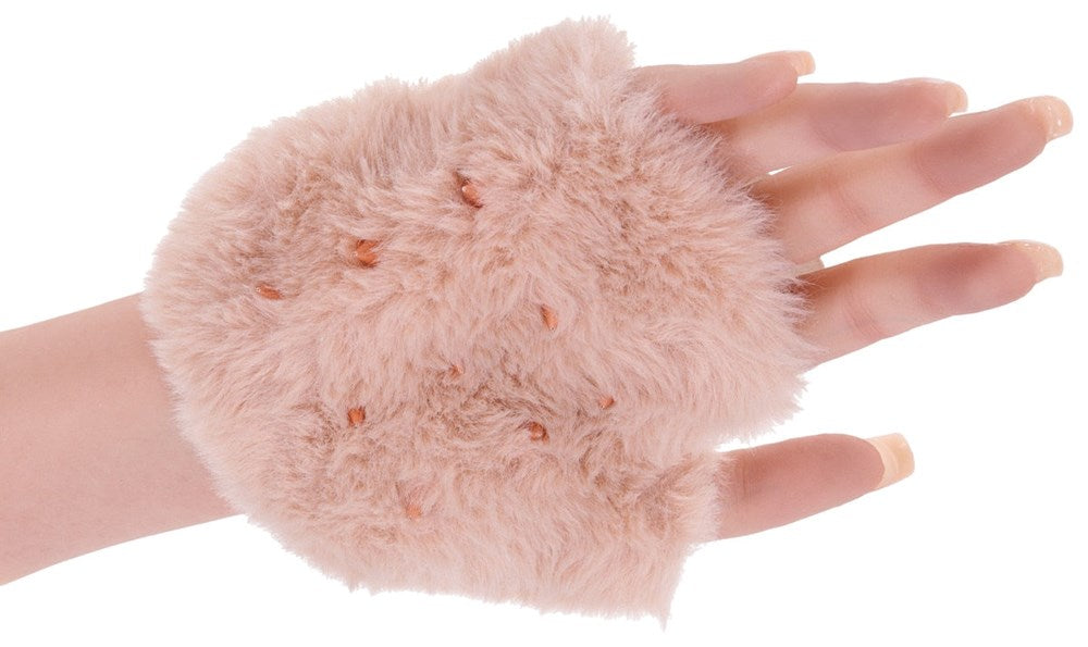 Sportsheets Sex and Mischief Peaches n CreaMe Spiked Sensory Glove Dual Texture - Wigs and Gloves