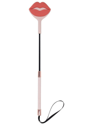 Sportsheets Sex and Mischief Peaches n CreaMe Kiss Bondage Crop with Silicone - Whips And Crops