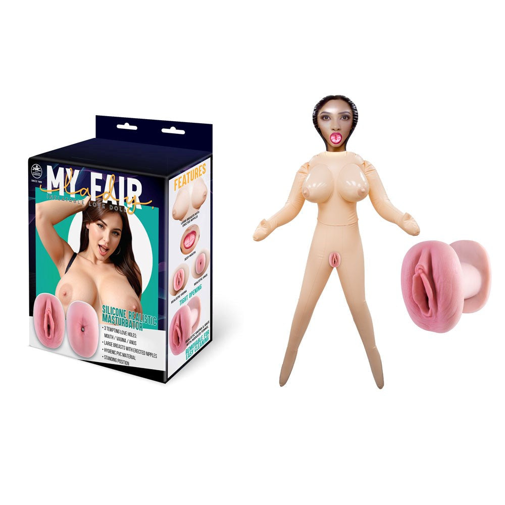 NANMA Corporation My Fair Lady Inflatable Standing Love Doll Standing - Flesh - Love Dolls