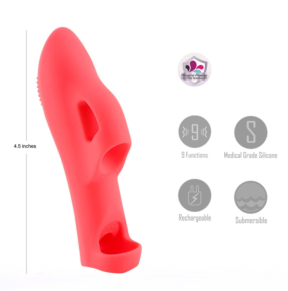 Maia Toys Maia LANA USB Rechargeable Finger Stimulator Liquid Silicone - - Finger and Tongue Vibrators