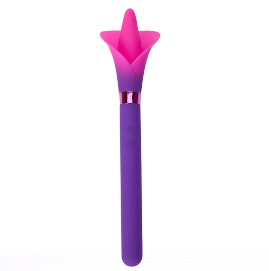 Maia Toys Maia VALA USB Rechargeable Flower Vibrator Dual Motor - Purple - Personal Massagers