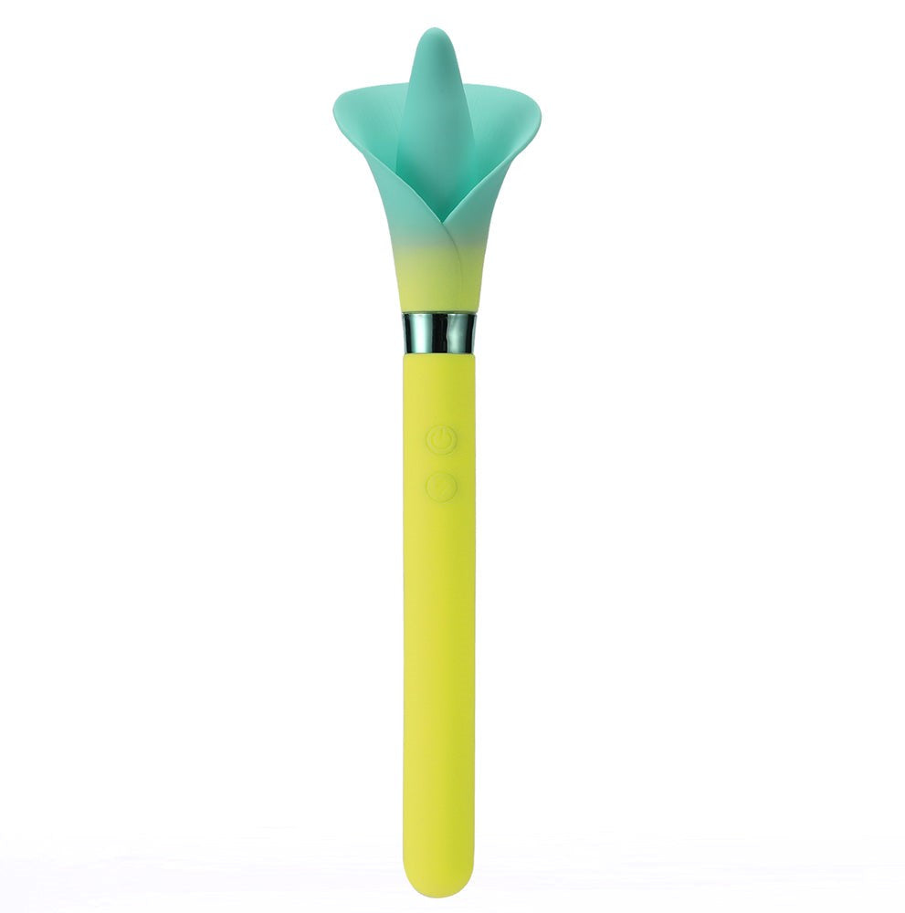 Maia Toys Maia VALA USB Rechargeable Flower Vibrator Dual Motor - Yellow - Personal Massagers