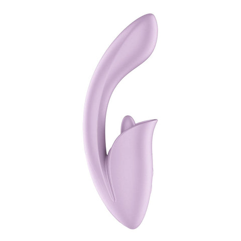 Satisfyer Tongue Expert Vibrator with Clitoral Stimulator Dual Stimulation - Clit Ticklers and Pulsators