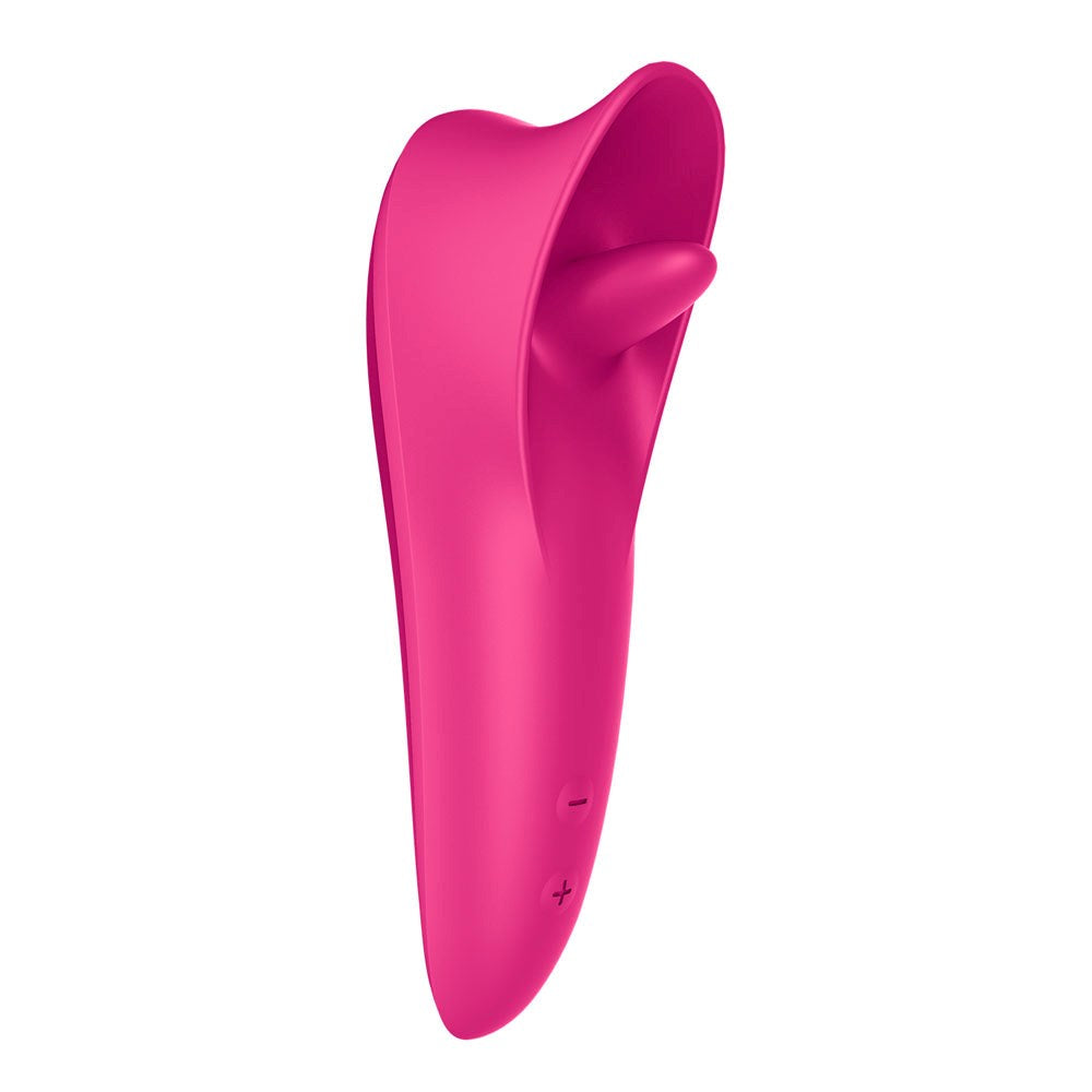 Satisfyer Tongue Master Flicking Clitoral Stimulator with Vibration - - Clit Ticklers and Pulsators