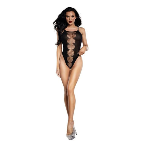 Dream Girl Lingerie Fishnet Peek A Boo Womens Teddy OS Lingerie - Teddies and Bodysuits