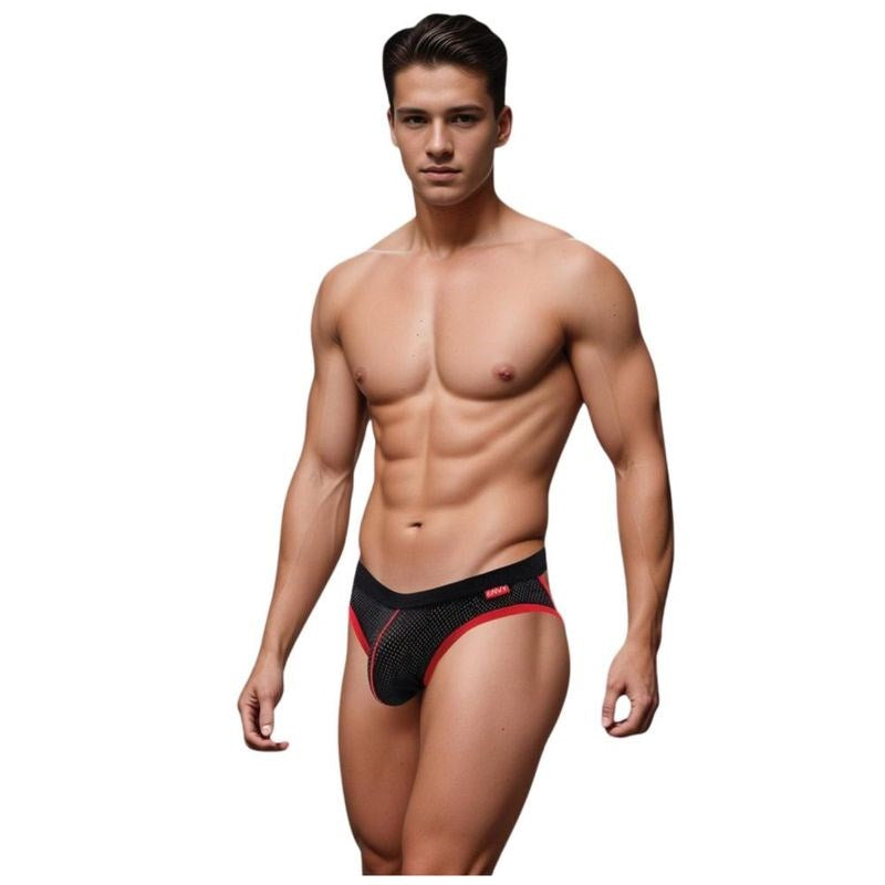 Envy Menswear Mesh Breathable Sport Jockstrap Black Performance Support - S M - Jocks and G-Strings