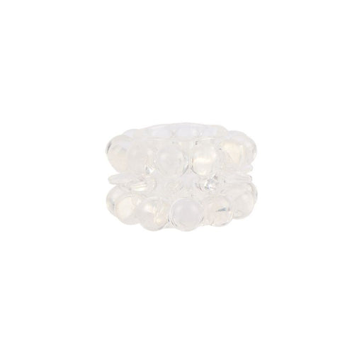 Chisa Power Master Mens Stretchy Cock Ring Crystal Clear TPE - Stretchy Cock Rings