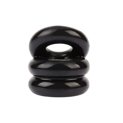 Chisa Stacked Dual Pleasure Male Pleasure Cock Ring Dual Ring Design - Stretchy Cock Rings