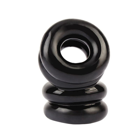 Chisa Double Stacked Dual Pleasure Mens Cock Ring Maximum Constriction - Stretchy Cock Rings