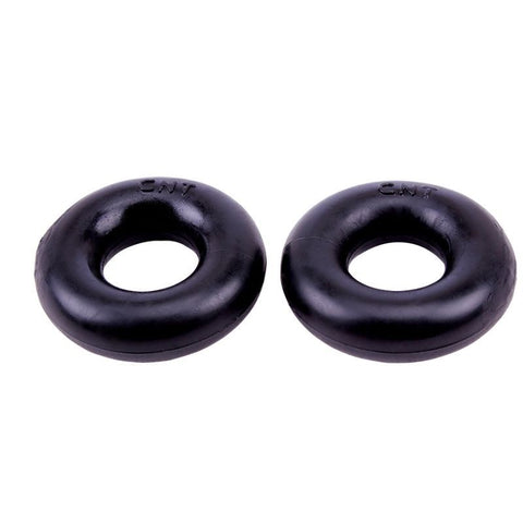 Chisa Mega Donut Shaped Cock Rings Twin Pack Thick TPE Enhancement - Cock Ring Sets