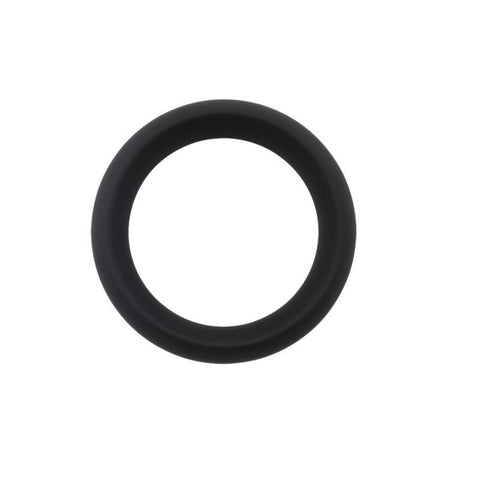 Chisa Infinity Comfort Mens Silicone Cock Ring L Premium Black Silicone - Stretchy Cock Rings