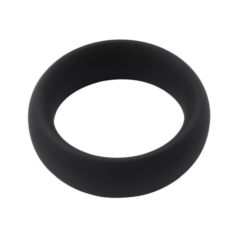 Chisa Infinity Comfort Mens Silicone Cock Ring L Premium Black Silicone - Stretchy Cock Rings