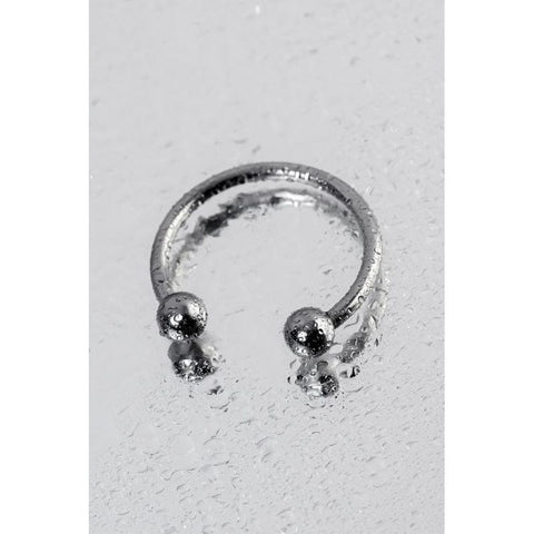 ToyFa Metal 30mm Penis Erection Enhancer Ring Open Design - Steel Cock Rings