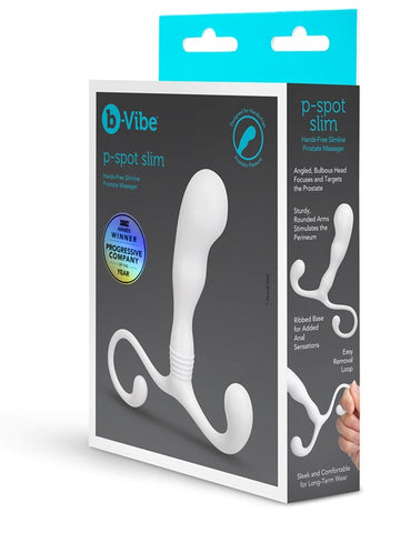 B Vibe Slim Hands Free Slimline Prostate Massager Hands Free Design - Prostate Toys