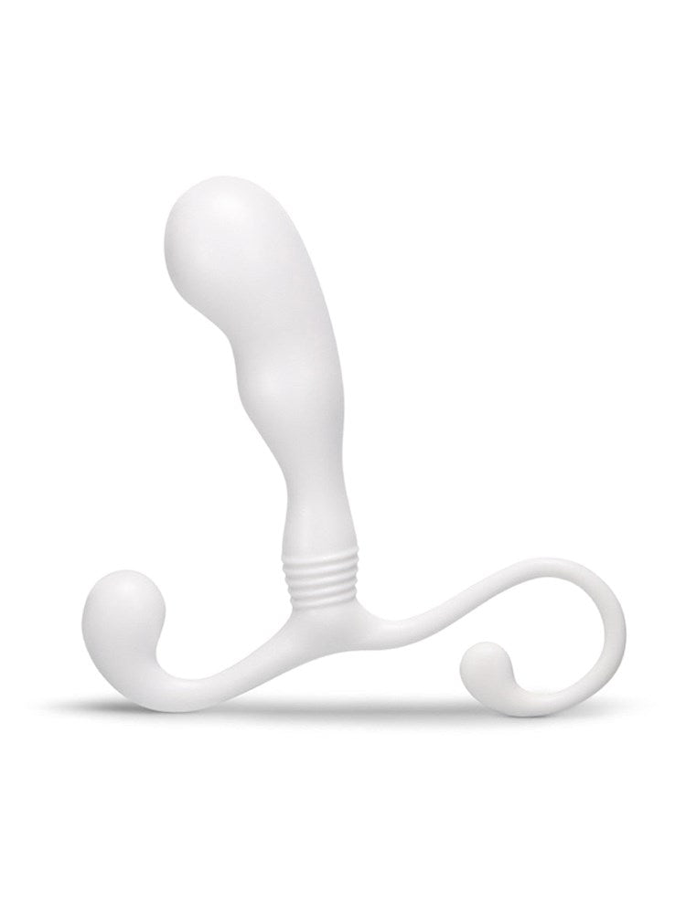 B Vibe Slim Hands Free Slimline Prostate Massager Hands Free Design - White - Prostate Toys