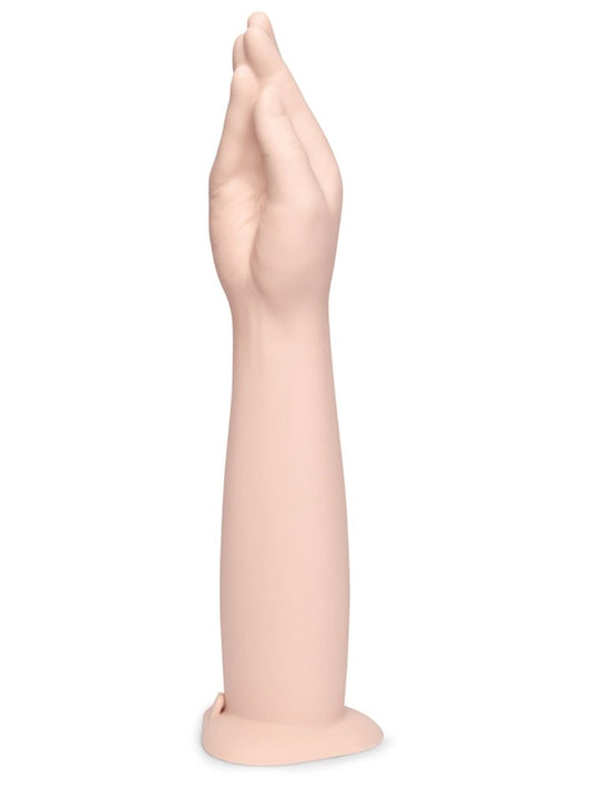 B Vibe Silicone Hand Fisting Dildo With Suction Base 16.5 Inch - Light - Realistic Dildos