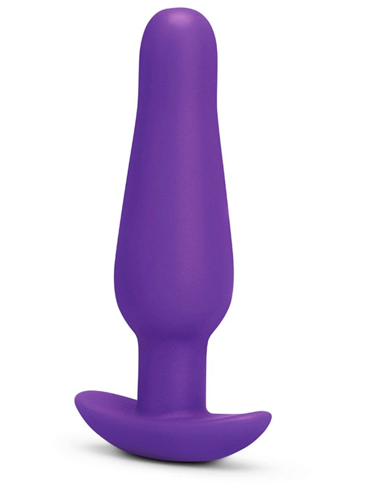 b-Vibe Rookie Beginners Starter Silicone Butt Plug - Purple - Butt Plugs