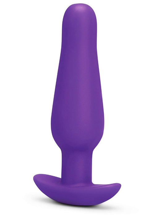 b-Vibe Rookie Beginners Starter Silicone Butt Plug - Purple - Butt Plugs