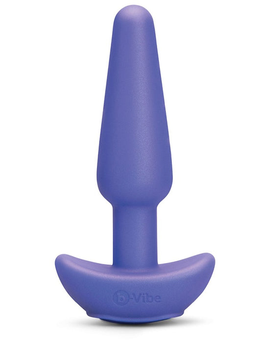 B Vibe Shake Slimline Vibrating Silicone Anal Plug USB Rechargeable - Blue - Butt Plugs