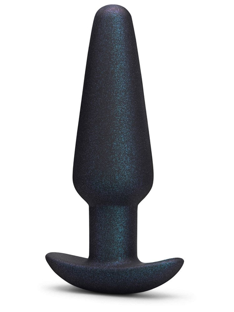 B Vibe Hefty Weighted Silicone Anal Plug 185g Weighted Balls - Black - Butt Plugs