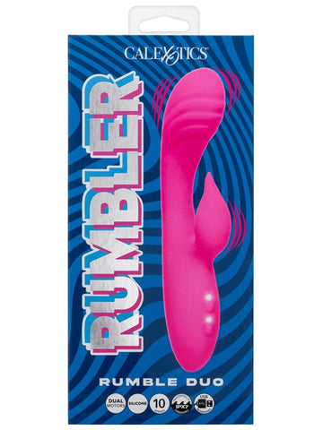 California Exotics Rumbler Rumble Duo 10 Functions Rabbit Vibrator USB C - Rabbit Vibrators
