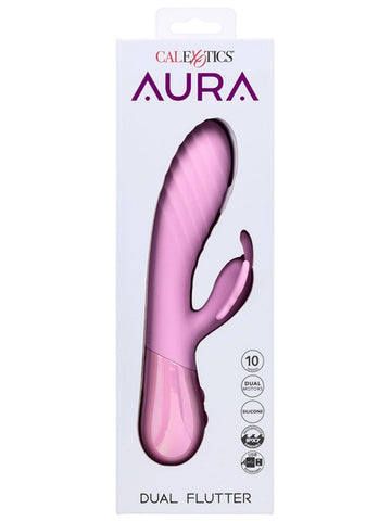 California Exotics Aura Dual Flutter 10 Function Rabbit Vibrator - Rabbit Vibrators