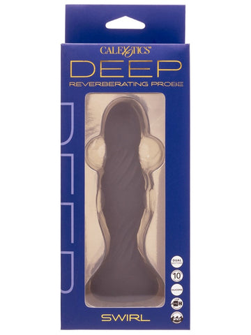 California Exotics Deep Swirl Reverberating Butt Plug USB Rechargeable - Butt Plugs
