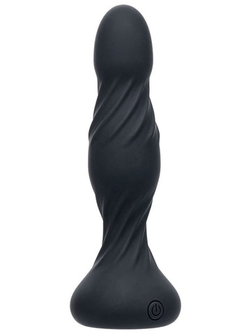 California Exotics Deep Swirl Reverberating Butt Plug USB Rechargeable - Butt Plugs