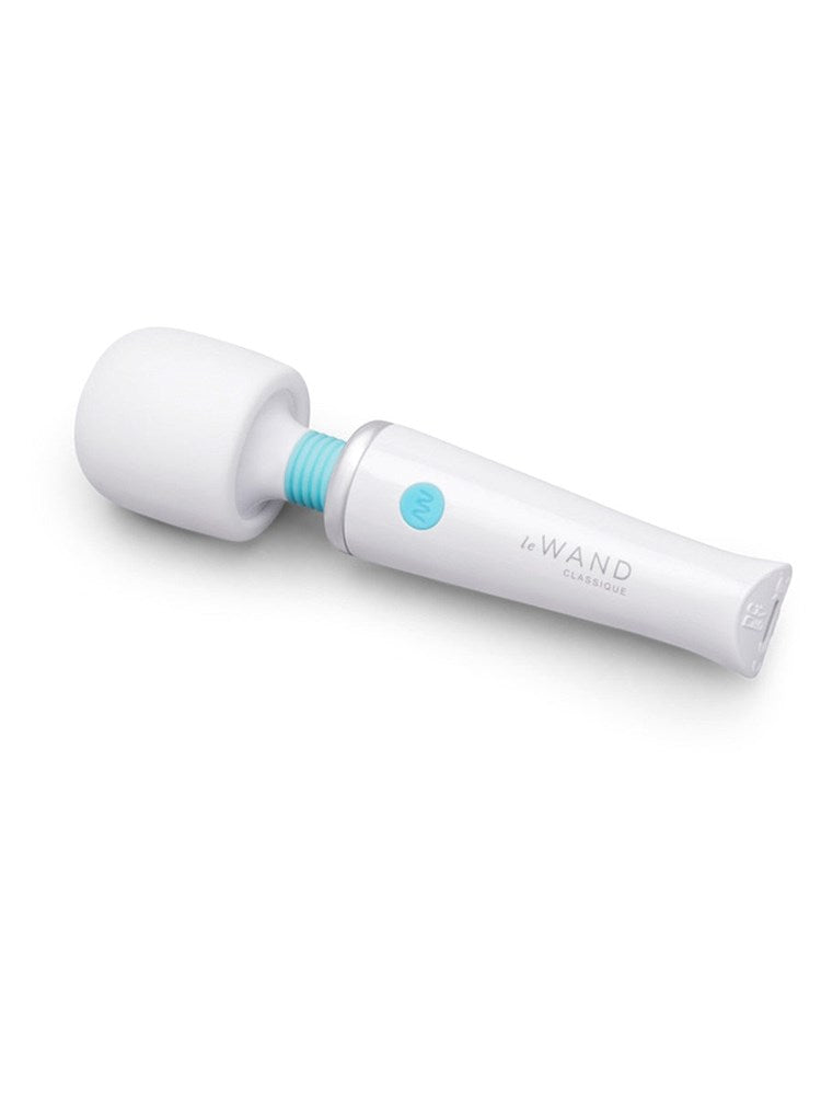 Le Wand Classique 10 Functions Mini Wand Massager Portable Wand Vibrator - White - Body Wands