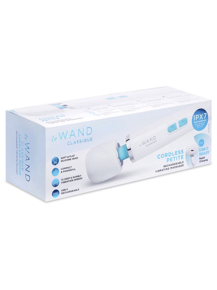 Le Wand Classique Petite Cordless Wand Vibrator with USB C Charging - - Body Wands