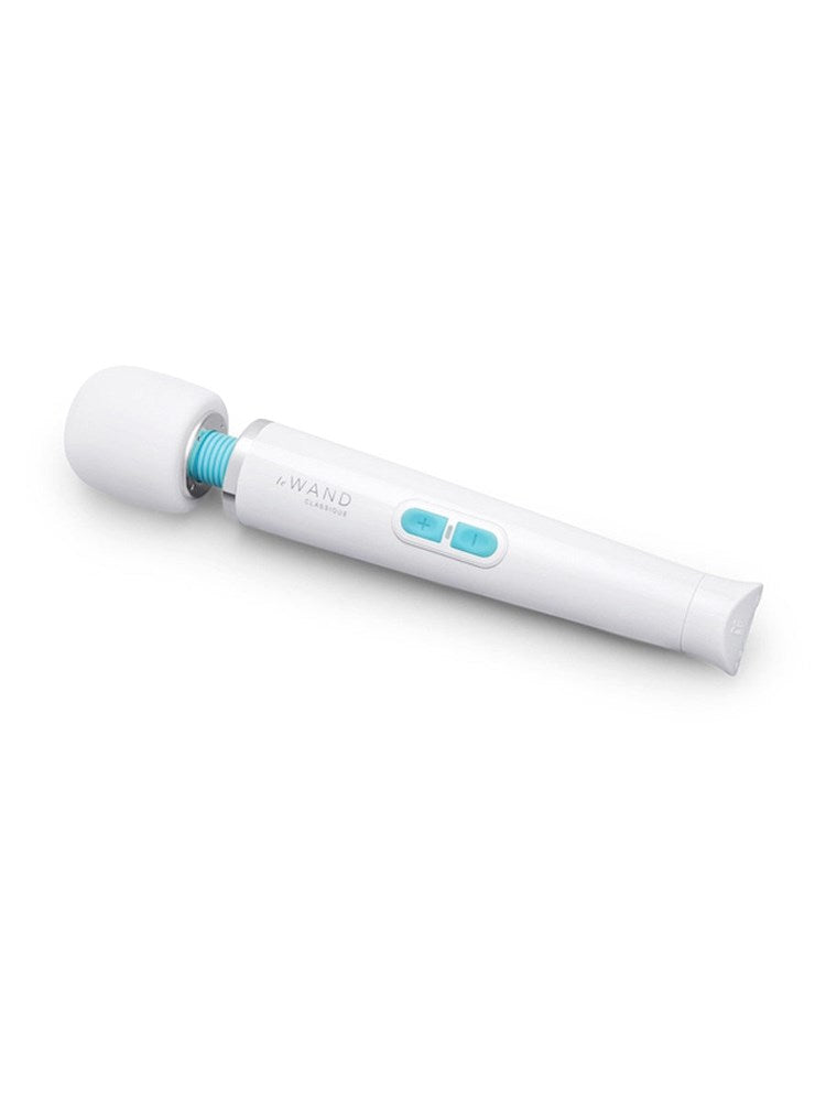 Le Wand Classique Petite Cordless Wand Vibrator with USB C Charging - White - Body Wands