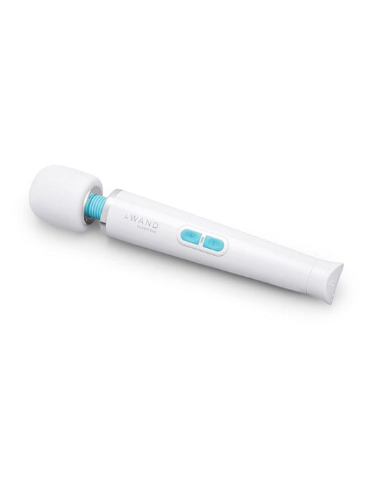 Le Wand Classique Petite Cordless Wand Vibrator with USB C Charging - White - Body Wands