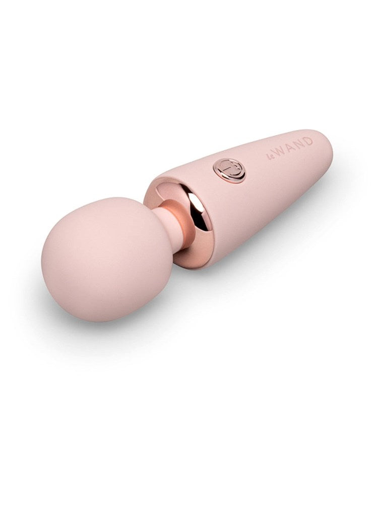 Le Wand Mini Micro Multi Functions Wand Massager Compact Travel Vibrator - Gold - Body Wands