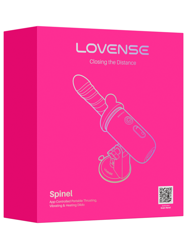 Lovense Spinel Handheld Portable Thrusting Dildo with Dual Stimulation - - Realistic Dildos