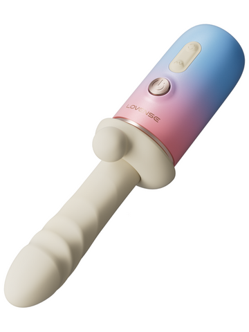 Lovense Spinel Handheld Portable Thrusting Dildo with Dual Stimulation - Realistic Dildos