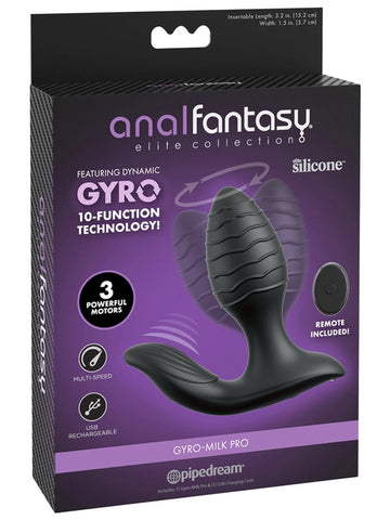 Pipedream Anal Fantasy Elite Gyro Milk Pro Prostate Massager with 3 Motors - Prostate Toys