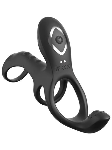 Pipedream Fantasy C Ringz Ultimate Couples Cage Max Triple Motor Cock Ring - Vibrating Cock Rings