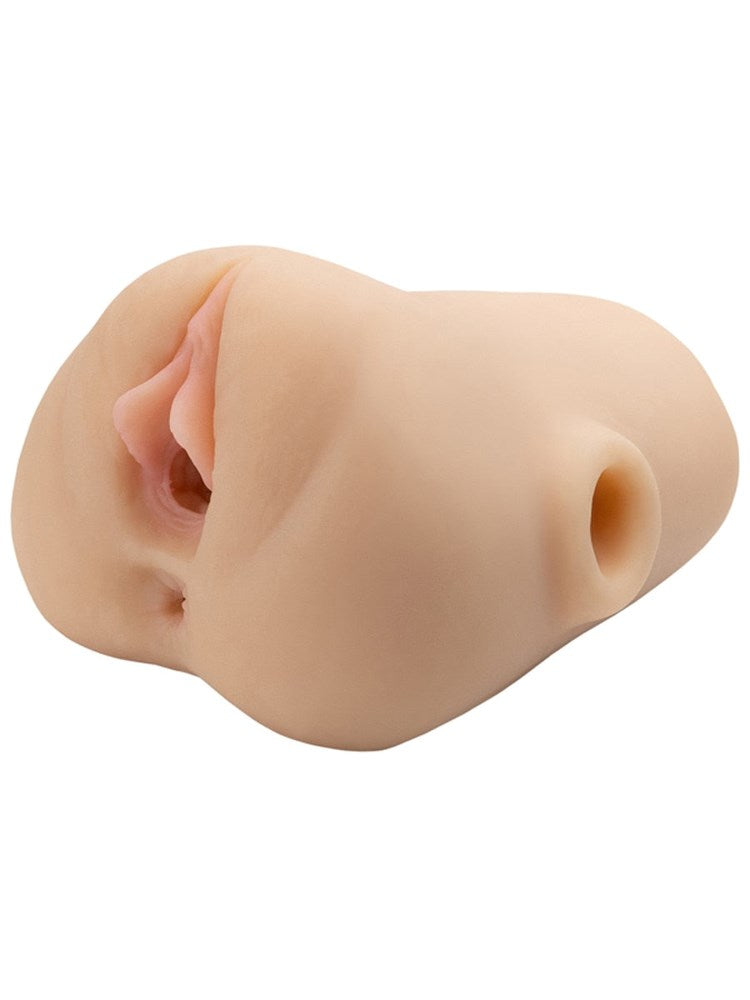 Pipedream Products PDX Plus Double Pounder Vibrating Squeeze Realistic Stroker - Masturbators and Strokers