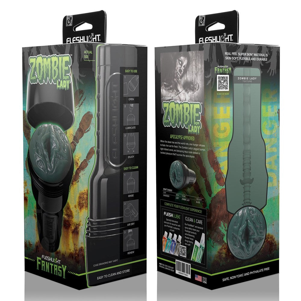 Fleshlight Fantasy Zombie Mens Pleasure Stroker with Textured Canal - - Masturbators and Strokers