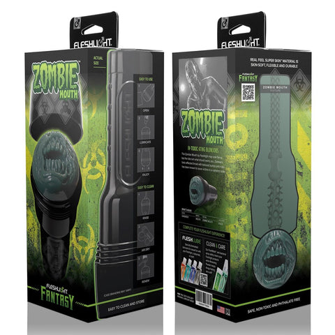 Fleshlight Fantasy Zombie Realistic Mouth Stroker with Textured Throat - Masturbators and Strokers